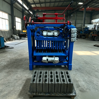 Machine de fabrication de blocs creux manuelle et automatique de 6 pouces, pour béton, ciment, pavés colorés et briques pleines, avec fonction de moulage et de pressage