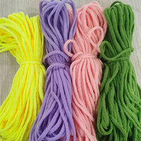 ER001 Fournisseurs de cordons élastiques ronds en nylon souple de 2 mm et 3 mm pour vêtements, design coloré