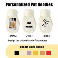OEM Luxury Polyester Pet Clothes Sweater Sweatshirts Hiver Noël Rouge Blank Matching Human Dog Hoodie and Owner Hoodies