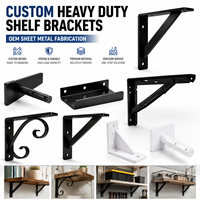 Supports de montage métalliques robustes personnalisés en acier, aluminium et acier inoxydable, revêtus par poudre