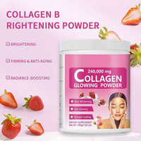 Poudre Éclat au Collagène et Vitamines 300g – Peptides Hydrolysés – Complément Beauté pour l'Éclat, l'Hydratation et le Soutien de la Peau
