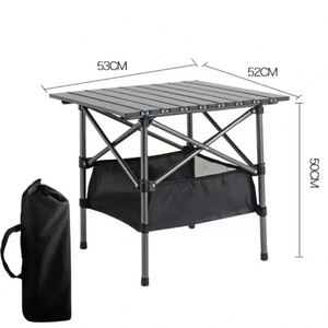 Mesa de Picnic Plegable Portátil de Acero para Exteriores, Muebles de Camping, Marca Oudtoor - Product Image 1