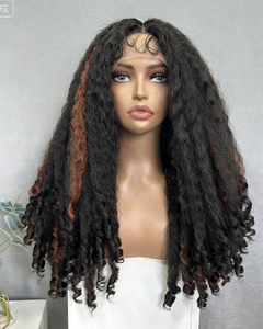 <span class=keywords><strong>Pelucas</strong></span> Africanas <span class=keywords><strong>AliExpress</strong></span> para Mujeres Europeas y Americanas, Cabello Corto y Rizado Negro, Fibra Resistente al Calor, Gorro de Monofilamento, 100% - Product Image 4