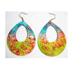 Pendientes Estampados Huecos Dream New, Ligeros, Estilo Europeo, Juego de Pendientes de Cobre Puro y Latón con Forma de Mariposa, Joya Duradera - Product Image 3