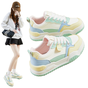 รองเท้ากีฬาสไตล์เกาหลีปี 2026 สำหรับนักเรียนหญิง ลำลอง สตรีทแฟชั่น รุ่นใหม่ INS พื้นหนา เพิ่มความสูง แบบผูกเชือก - Product Image 1