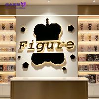 Lettres LED 3D personnalisées en acier inoxydable rétroéclairées, logo mural pour entreprise, éclairage halo inversé, étanche IP65, usage commercial