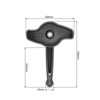 Hi-torq kunci pas untuk elektronik laut besar 2.25 inci kepala soket lengan bola Lcd lengan dudukan Monitor mobil untuk Gps Tomtom