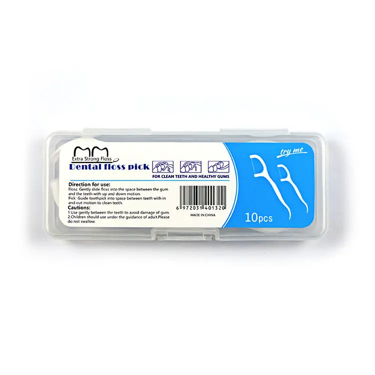 Легкий скользящий биоразлагаемый портативный зубной Флоссер, зубная нить, палочка в коробке