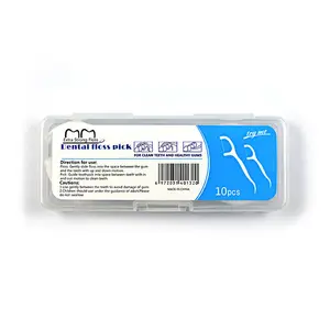 Easy Glide Compostable Portable Teeth Flosser Dental FLoss Pick In Box Pack