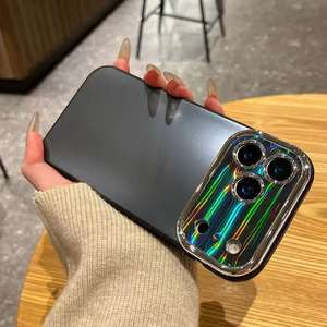 Nouvelle Coque <span class=keywords><strong>de</strong></span> Téléphone Portable <span class=keywords><strong>de</strong></span> Luxe Antichoc avec Grande Fenêtre et Texture Givrée pour iPhone 13 17 Pro Max, Film <span class=keywords><strong>de</strong></span> Protection d'Objectif HD et Couverture Arrière - Product Image 3