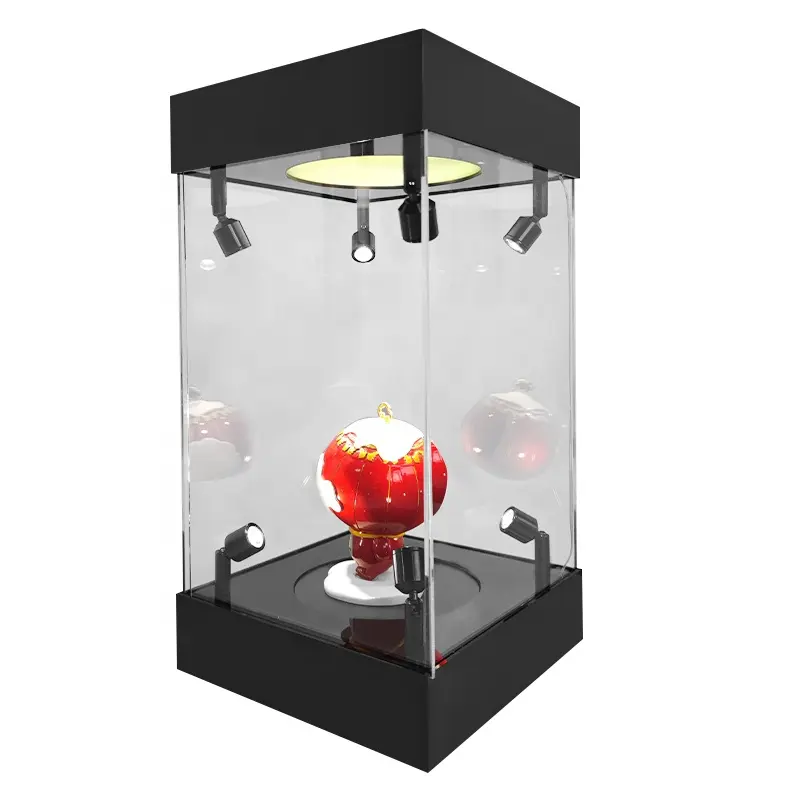 Displayrek Leverancier Oem Acryl Vitrine Museum Verzamelobjecten Model Box Led Lichten Display Kast