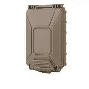 Lockable waterproof storage box MOLLE battery box with Magic Tape