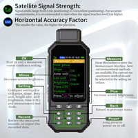 HeiPoe ZL190plus GPS portable pour la géodésie, les mesures embarquées, la mesure de la surface en acres et en mètres, la topographie