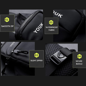 YOUK Custom Unisex Nylon Sling Crossbody Bag Water Resistant Small Messenger Bag Sports Chest <strong>Pouch</strong> <strong>for</strong> <strong>Men</strong> - Product Image 3