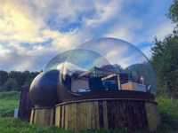 Tente dôme à bulles, hôtel gonflable, tente de glamping, tente à bulles transparente, tente de camping gonflable, rassemblements en plein air, événements