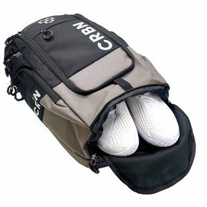 Sac à dos d'entraînement gratuit pour le pickleball, le cricket américain, le tennis, le badminton, avec filet, compartiment à chaussures, fabriqué en nylon durable - Product Image 2