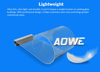 Led Transparent P3.91 P6.25 P8 P10 Holographique LED Film Écran Flexible Cristal LED Publicité Fenêtre Écran Cristal Affichage