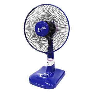 Hanabishi Electric <b>fan</b> stand <b>fan</b> HFA-812D size <b>12</b> <b>inch</b> Thailand product <b>Fan</b> Blue Metal Guard Electric Air Cooling - Product Image 1