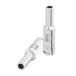 BOX 6 Douille longue de 5 mm, 6 points, entraînement 1/4 po, TRUPER - Product Image 1