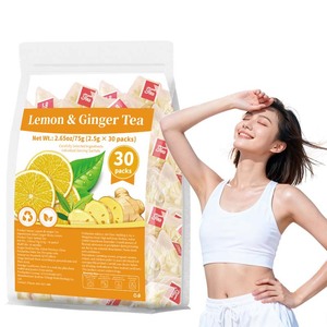 Le Bustine di Tè al Limone e Zenzero Sono Calde e Lenitive, Favoriscono la Digestione e la Salute, Tè alle Erbe Naturali Misto - Product Image 1