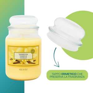Vanilla Scented Glass <b>Jar</b> Candles 510g 3 Large <b>Jars</b> Made In Italy - Product Image 3