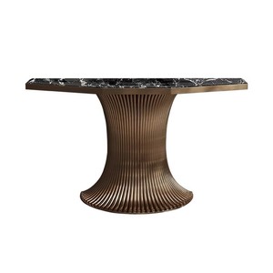 Table <span class=keywords><strong>console</strong></span> moderne en marbre naturel Jane, mobilier haut de gamme pour salon d'appartement avec un design d'entrée élégant - Product Image 6