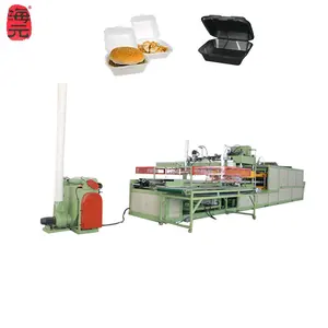 Polystyrene foam thermocol plate take away food box making machine / PS disposable container bowl tray dishes production line