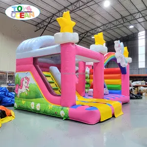Toboggan commercial en PVC personnalisé en usine Combo de maison gonflable pour enfants adapté à la location de fêtes événementielles