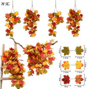 Wanhui Artificial Maple <b>Leaves</b> <b>Wall</b> Hanging Autumn <b>Decor</b> Home Outdoor Decoration 3283093 - Product Image 5
