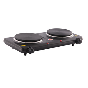 <span class=keywords><strong>Plaque</strong></span> chauffante électrique miniature Tyler avec contrôle <span class=keywords><strong>de</strong></span> la température, boîtier métallique, installation sur comptoir, 2000W, usage domestique - Product Image 2