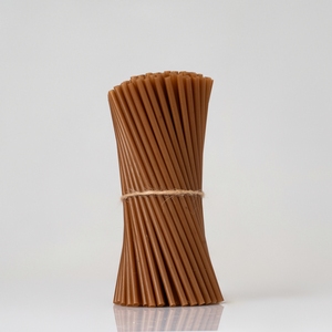 Pailles à boire jetables biodégradables populaires, droites, en forme de grains de café, dimensions intérieures 5-13 mm - Product Image 3