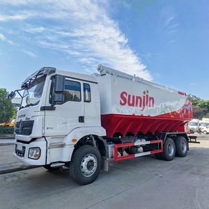Camión de Transporte de Alimento para Pollos Shacman 6x4 de 20 Toneladas, Nuevo, con Jaula Hidráulica, Combustible Diésel, Transportador de Alimento a Granel - Product Image 4