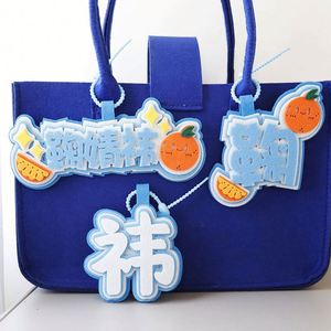 Étiquette de bagage personnalisée en tissu non tissé avec nom et texte pour cartable scolaire - Product Image 3