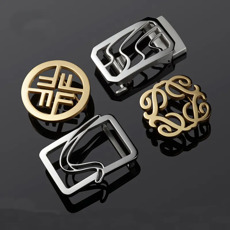 Wholesale Custom Belt Buckle Logo Metal Lighter Magnetic Western Automatic Belt Buckle Mens Belt Buckles For Women