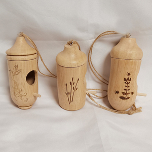 Yeni ahşap kuş evi asılı Mini dekoratif Hummingbird evi rustik açık bahçe - Product Image 1