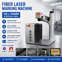 Machine de marquage laser 3D à fibre optique, mini portable de table, nouvelle version 20W, compatible DXF EZCAD, pour plastique, alliage d'aluminium et composants électroniques