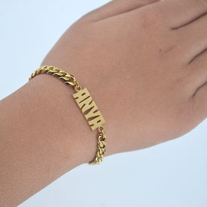 Commercio all'ingrosso 18K Su Misura Personalizzato Braccialetto del <span class=keywords><strong>capretto</strong></span> Per I Bambini - Product Image 2