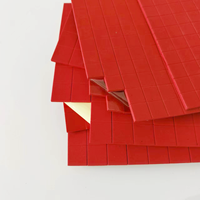 Coussinets adhésifs en mousse EVA rouge, coussinets souples avec colle, matériau de protection amortissant pour l'emballage et l'expédition, séparateurs de verre