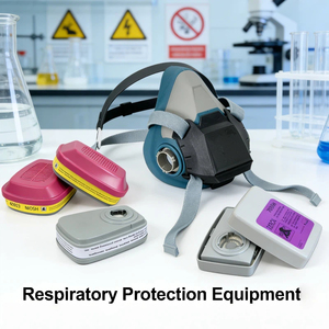 Respirador de Media Cara de Grado Profesional Directo de Fábrica |   Sistema de Filtro de Cambio Rápido para Pintura, Soldadura y Química - Product Image 3