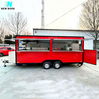Chariot à churros spécialisé en acier inoxydable, aluminium et fibre de verre, remorque de concession, couleur personnalisée, moderne, mobile et remorquable pour la vente de snacks