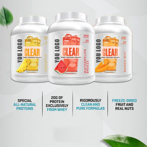 Poudre de protéine de lactosérum claire OEM Complément de lactosérum nourri à l'herbe pour la croissance musculaire Mélange post-entraînement Mélange de boissons pour sportifs - Product Image 4