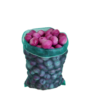 BLAUE Leno-Netztasche für Verpackungen mit Kundenspezifischem Aufdruck der Marke "<span class=keywords><strong>DYKA</strong></span>" Atmungsaktive Plastik-Netzsäcke für Gemüse-Großhandel - Product Image 5