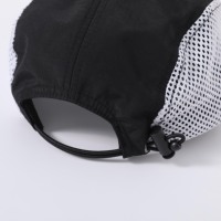 Casquette de camping personnalisée en maille respirante, tissu Ripstop, chapeau de randonnée 5 panneaux, casquettes de course avec patch en caoutchouc