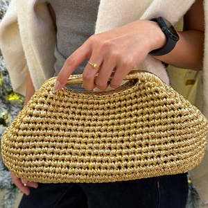 Sacs à main de luxe pour femmes, sacs à main pour dames, sacs à main en fil crocheté, sacs de plage, pochettes pour femmes - Product Image 3