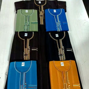 <span class=keywords><strong>Abbigliamento</strong></span> Maschile CCY Boubou Homme Musulman, Thobe Marocchino Ricamato <span class=keywords><strong>Etnico</strong></span>, Jalabiya per <span class=keywords><strong>Uomo</strong></span>, Qamis, <span class=keywords><strong>Abbigliamento</strong></span> Islamico per il Ramadan - Product Image 1