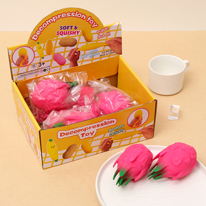 Juguete Blandito de Fruta del Dragón, Pelota Antiestrés para Apretar, Juguete Sensorial de Descompresión, Regalo para Niños - Product Image 1
