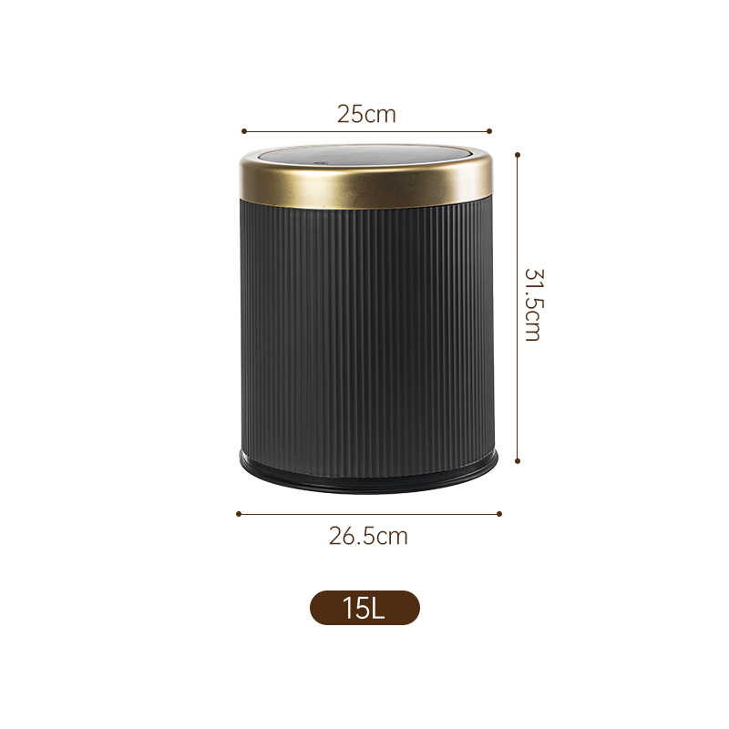 TG3972-สีเทาเข้มอุ่น พร้อมฝาปิด ขนาด 15 ลิตร