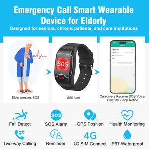 Reloj <span class=keywords><strong>GPS</strong></span> L58PRO para Padres Mayores y Personas con Demencia - Llamada de Emergencia SOS Bidireccional 4G IP67 Resistente al Agua con Tarjeta SIM - Product Image 2