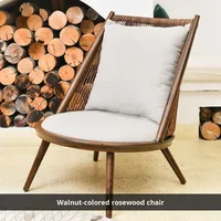 Chaise de canapé moderne minimaliste simple tissé nordique paresseux chaises de Table de loisirs de balcon en rotin pour l'utilisation de salon de meubles de maison