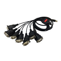 Nuevo Cable USB a 7 Puertos Serie RS232 DB9 Macho Utech 2026 con FTDI